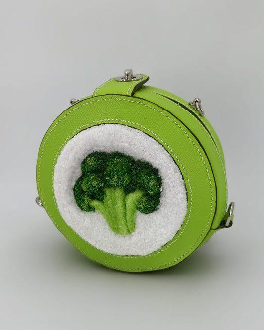 Broccoli Crossbody Bag - Handcrafted Premium Leather